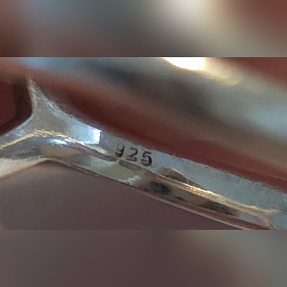 STERLING SILVER 925 PERIDOT EYE RING SIZE 8 - Picture 2 of 4